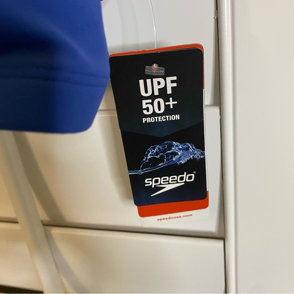 NWT Speedo Women’s Bright Cobalt Swim Bikini Top with Colorful Straps, Medium - Picture 4 of 7